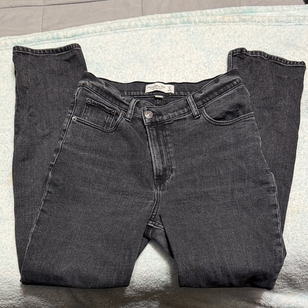 Abercrombie & Fitch The 90’s slim straight ultra high rise jeans